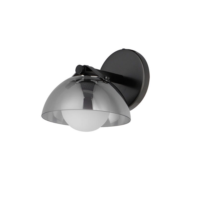 Domain 1 - Light Armed Sconce, Gunmetal, Smoke