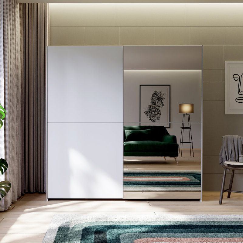 Nandor Sliding-Door Wardrobe , 190cm H x 190cm W x 61cm D