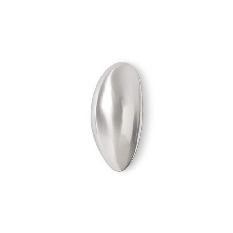 River Stone Wall Décor, 9" H x 13" W x 16" D, Silver