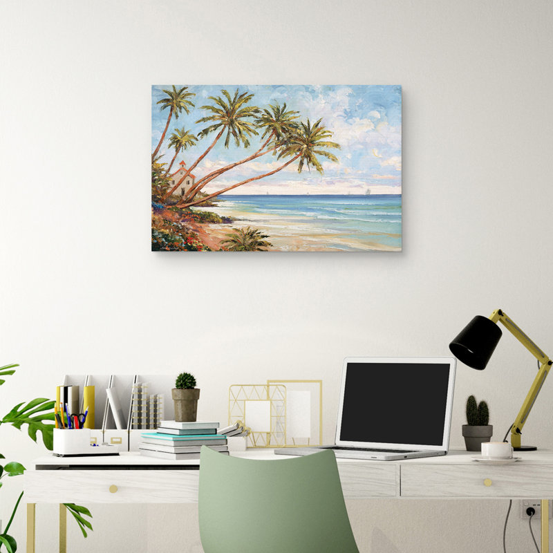 «Seaside Vista» par John Zaccheo - reproduction sur toile sans cadre