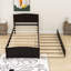 Lit plateforme simple en bois avec lit gigogne simple-1494778750