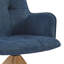 Chaise de bureau pivotante en tissu Jadel -658502820