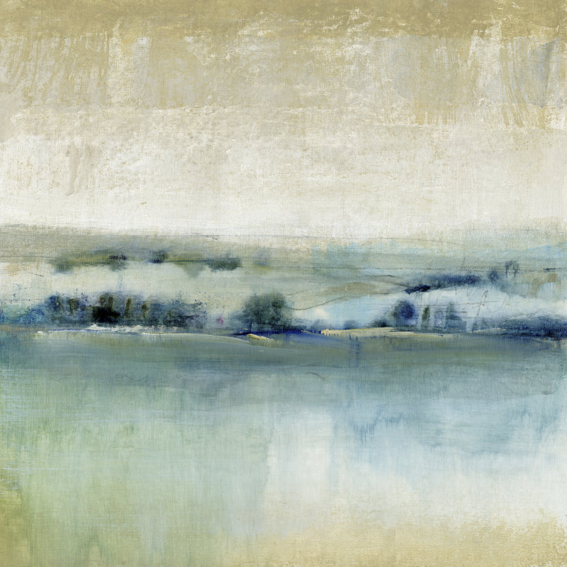 «Distant Shoreline II» par Timothy O 'Toole - impression sur toile tendue, H 20 po x l 20 po