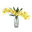 Arrangement d'orchidées dans un vase miroir-884489742