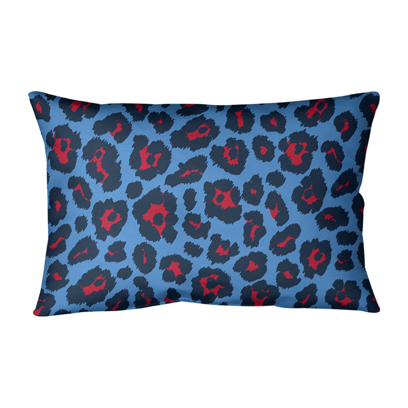 Housse de coussin rectangulaire football Tennessee, Polyester sergé, Bleu clair