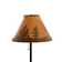 58" Lodge Floor Lamp, Printed Pattern on Oil Paper Shade, Rope Stitched Trim, Pull Switch