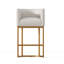 Tabouret de bar moderne, tabourets de bar à hauteur de comptoir, cuir de polyuréthane noir avec pieds en métal doré-875721303-875721301-875721302