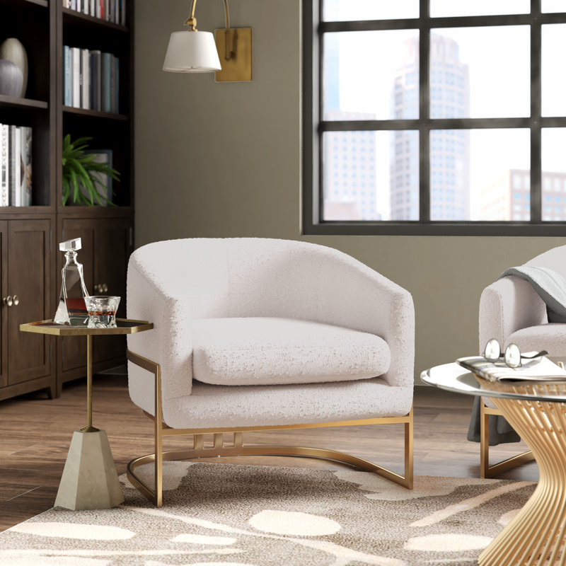 Corbin Barrel Chair, Chaps Sand Top Grain Leather