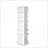 Rotating Shoe Rack, 8-Tier 360° Organizer Holds 28 Pairs, Snow White | Solid Plastic