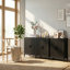 94.5" Wide Accent 6-Door Shoe Cabinet