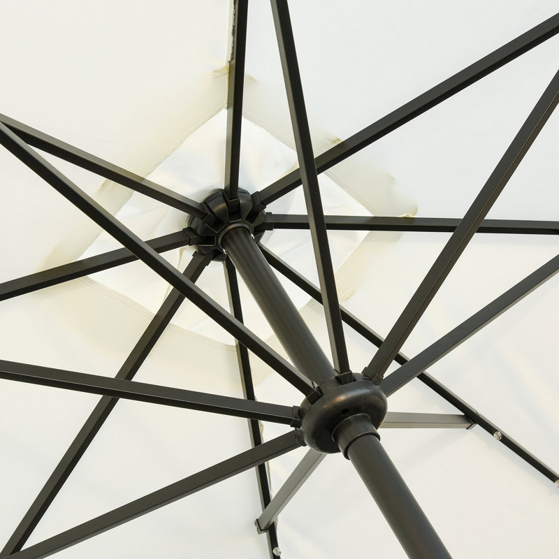 Parasol 105,6 Laplante, Blanc, H 97,2 po x l 105,6 po x P 80,4 po
