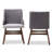 Collazo 19.29'' H Fabric Upholstered Walnut Armchair
