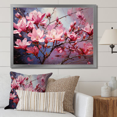 «Pink Magnolias Magnolia Symphony» sur impression sur toile