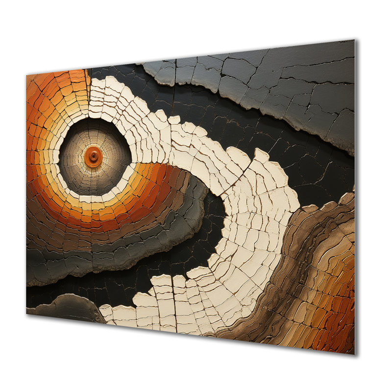 Beige Quartz Mystery Collage - Stone Geode Metal Wall Art MT136169, 12" H x 20" W x 1" D