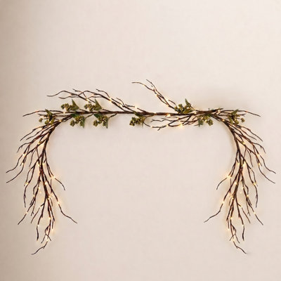 60" Pre-Lit Birch Christmas Garland