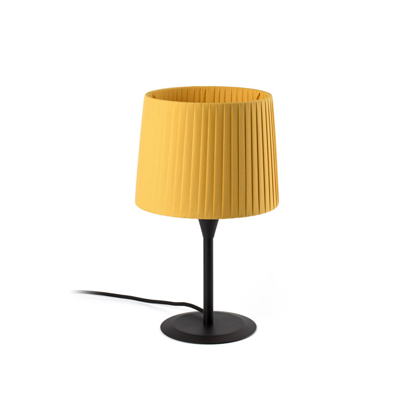 Mini lampe de table Samba, Jaune, Noir, H 17,5 po x l 8,5 po x P 8,5 po