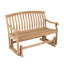 Banc oscillant d'extérieur en teck Cynthia