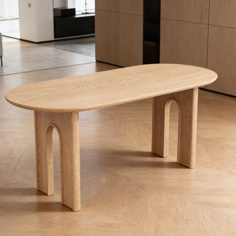 Table de salle à manger Wabi-Sabi, H 29,5 po x L 78,7 po x l 31,5 po