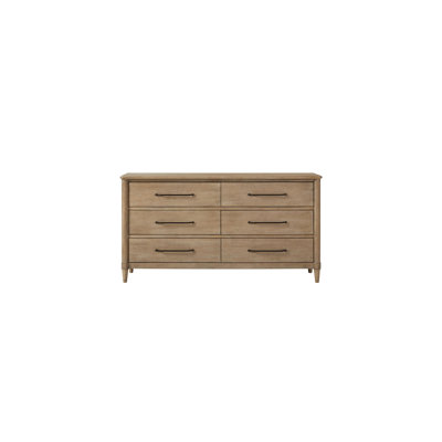 Commode à 6 tiroirs Casual, finition sable