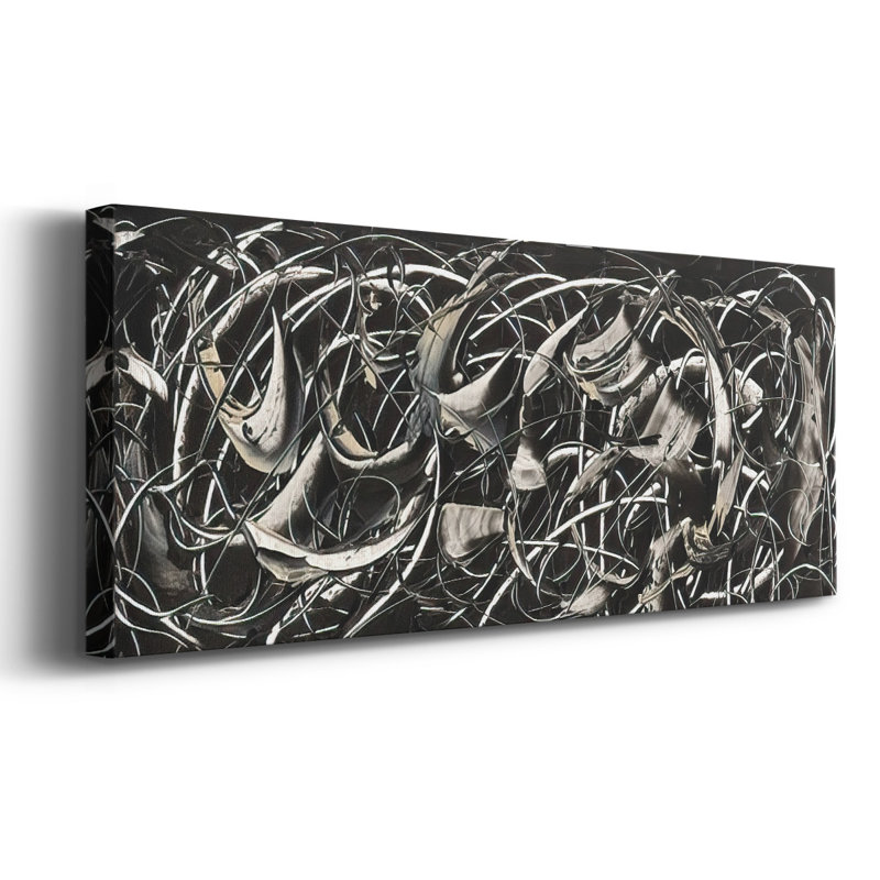 Mouvement linéaire Ii sur impression sur toile, H 24 po x l 60 po x P 1,5 po