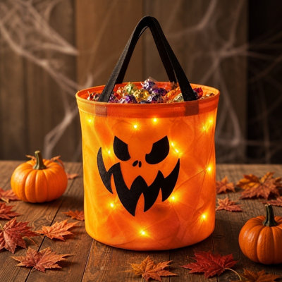 Sac de bonbons lumineux pour Halloween