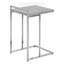 Table d'appoint décorative en forme de C, côté collation, salon, chambre à coucher, métal chromé, contemporain, moderne
