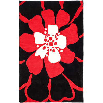 Soho Hand Tufted Wool And Viscose Floral Rug