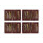 Pheasant Feathers Vegan Leather Rectangle Pebble Placemat-1069368263