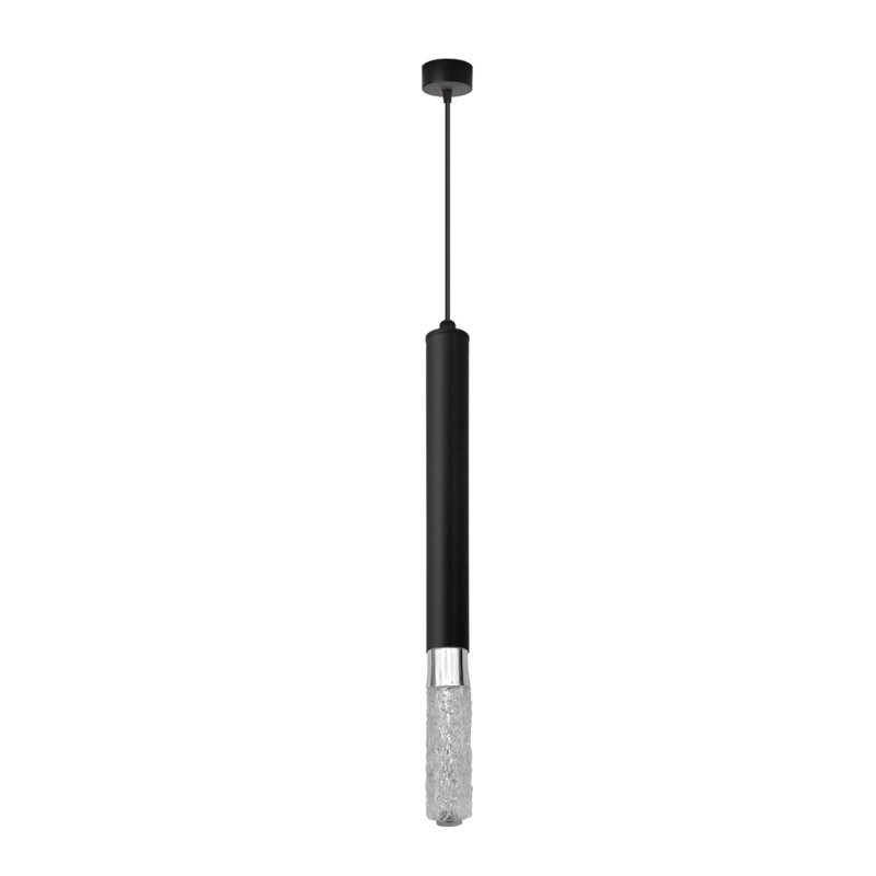 Avdulla 1 - Light Black Cylinder Pendant, 128cm H x 6cm W x 6cm D