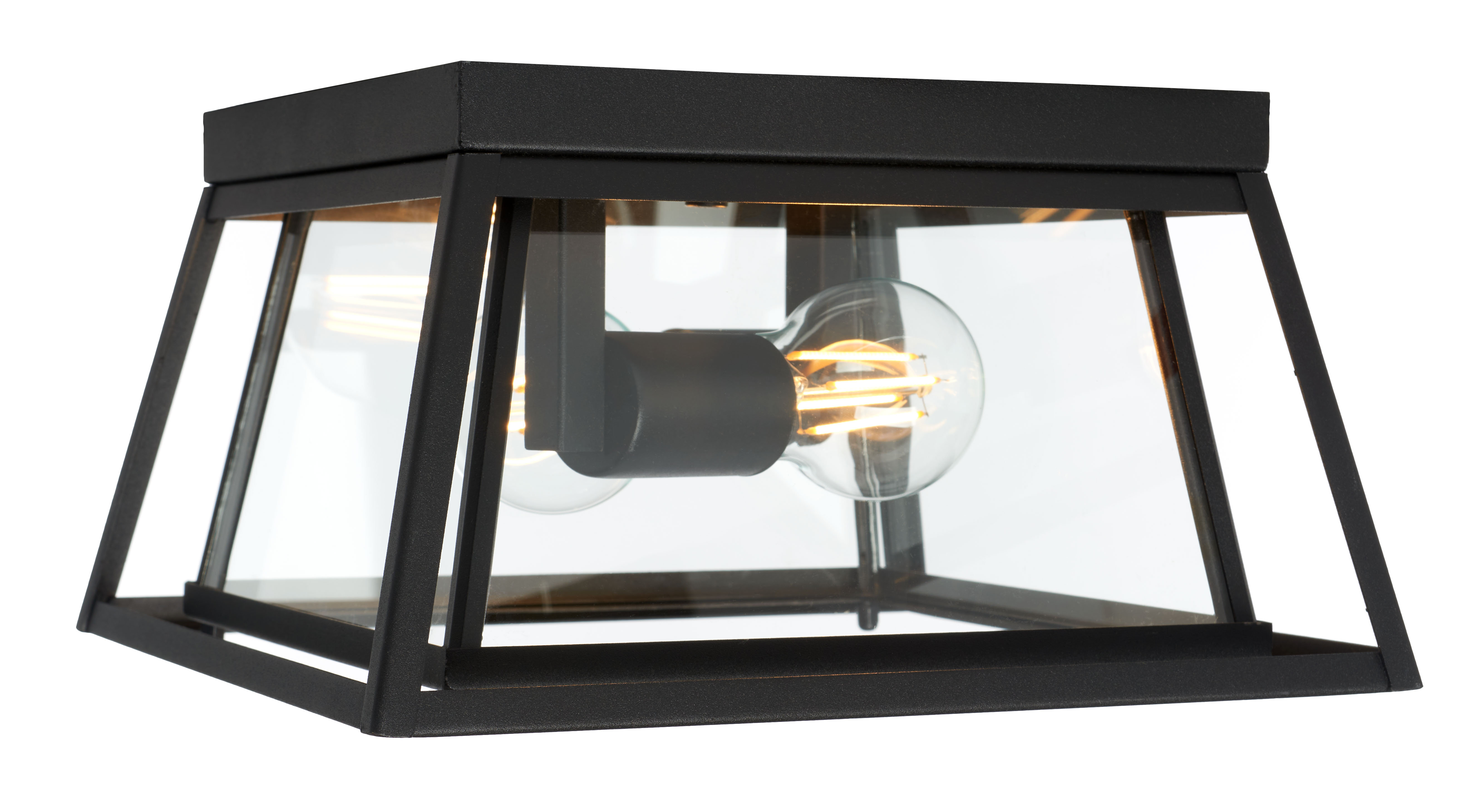 Safavieh Rydler Black 1 - Bulb Outdoor Flush Mount & Reviews | Wayfair