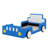 Twin Race Car-Shaped Platform Bed With Wheels-2049351592