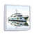 Cadre flottant blanc