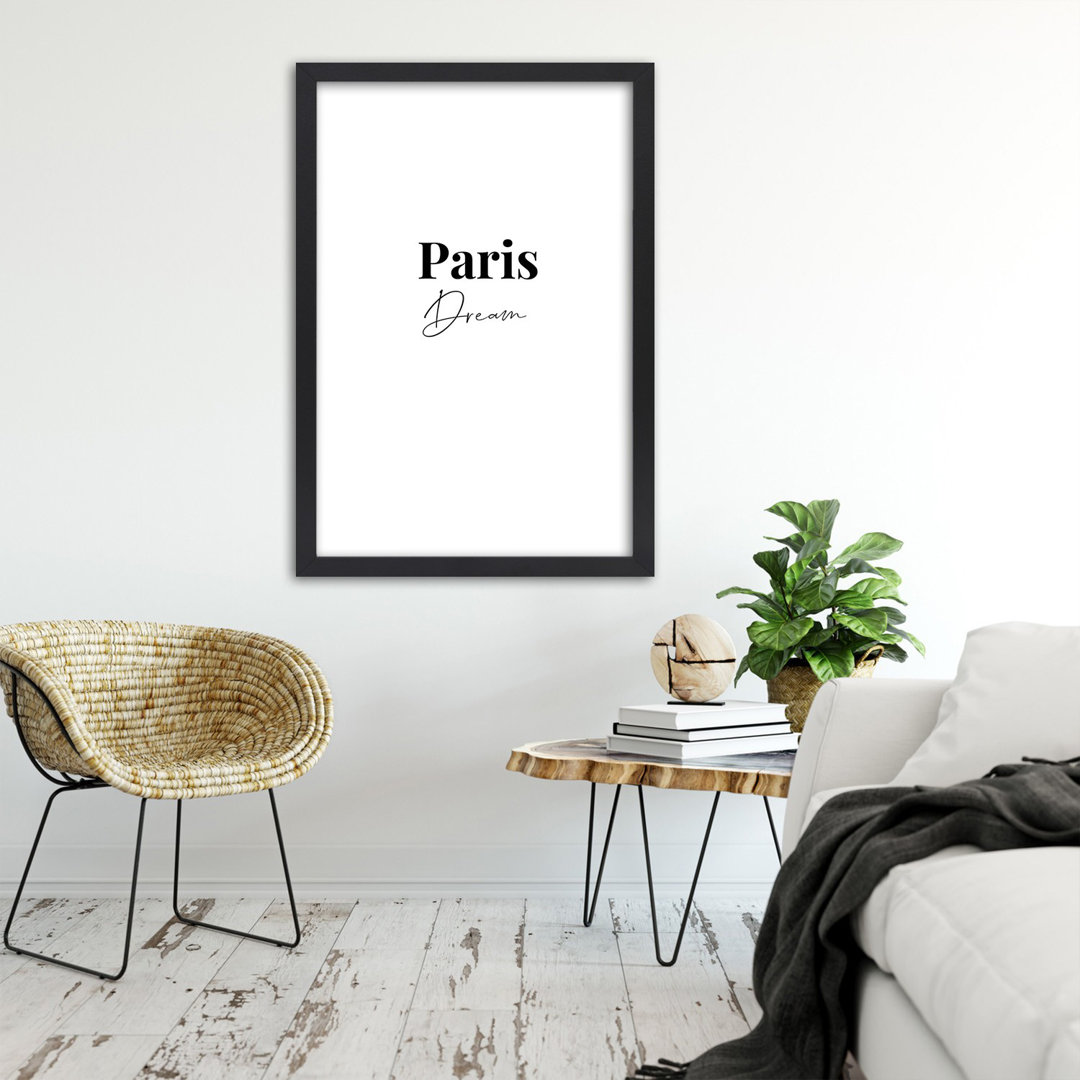 Gerahmtes Poster A Parisian Dream