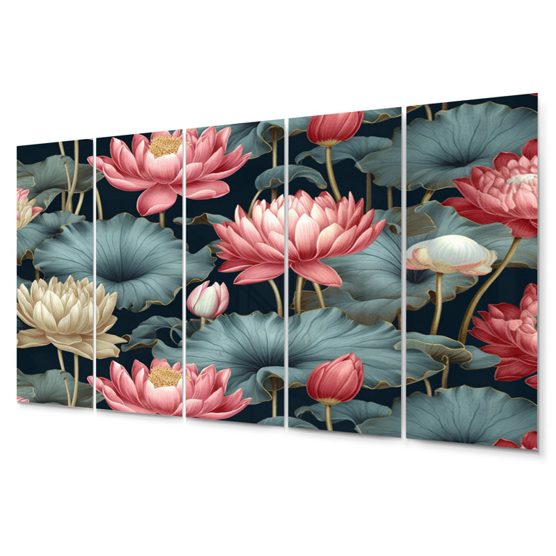 Boho Plants & Flowers Wall Decor on Metal