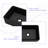 16"x12" Black Ceramic Rectangular Bathroom Sink