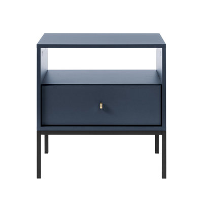 Avereigh 53.6cm W Steel Bedside Table