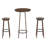 2-Person Counter Height Dining Set Round