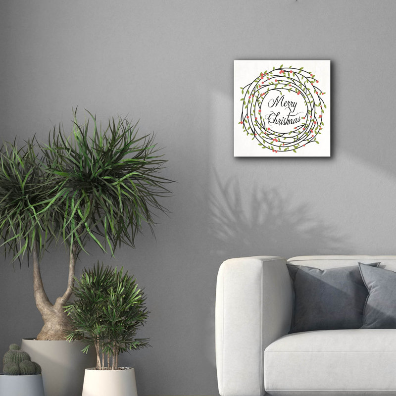 «Christ Chalk 7» par Erin Clark, art mural sur toile, H 18 po x l 18 po x P 0,75 po