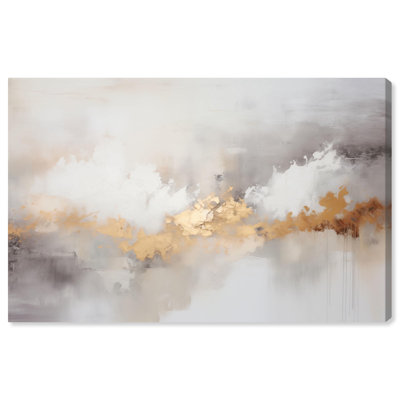 Golden Hour I Canvas Luxury Abstract Art by Art Remedy