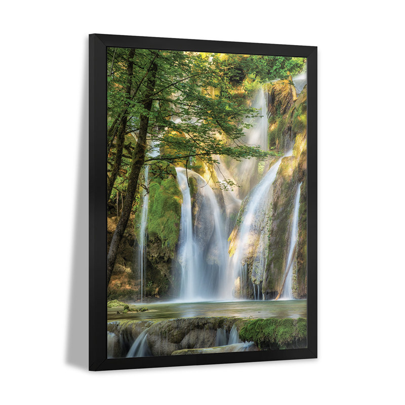 La Cascade Premium Framed Poster by Lars van de Goor, 24" H x 16" W