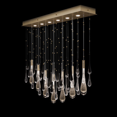 Rain 51"W Rectangular Pendant