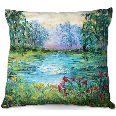  Couch Meditation Pond Square Pillow Cover & Insert