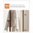 71-Inch Tall Freestanding Wood Coat Rack with 4 Hooks, Rubber Wood, Wood-Tone Brown