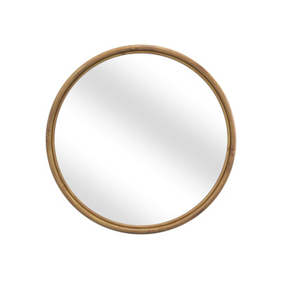 Johnica Wood Flat Wall Mirror
