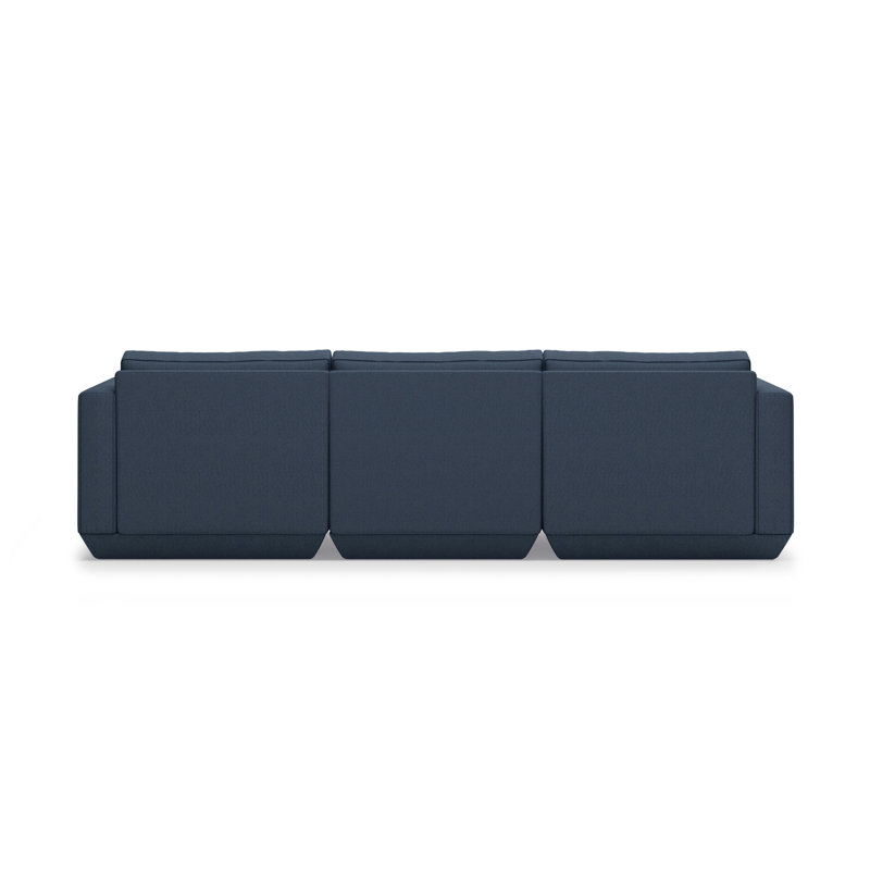 Podium Modular 4-Piece Sectional, Left Hand Facing, Hanson Navy