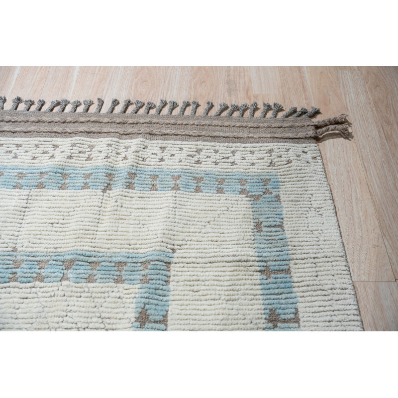 Timeless Marrakech Beige Hand-Knotted Wool Rug