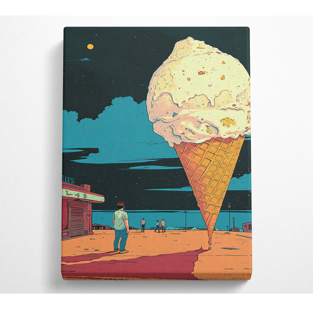 Cloudy With A Chance Of Ice Cream - Kunstdrucke auf Leinwand