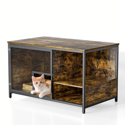 Large Litter Box Enclosure Cat Wooden Storage Cabinet Large Litter Box Enclosure Cat Wooden Storage Cabinet