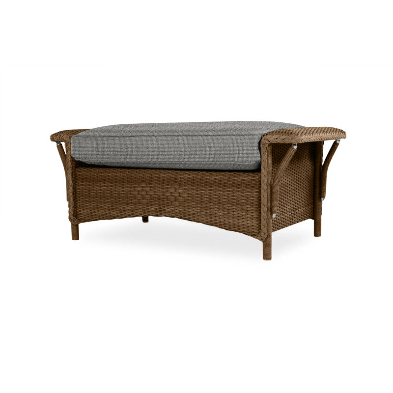 Nantucket Outdoor Ottoman, Demo Stone, Bark