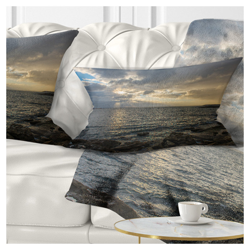 Oreiller en mer australian shore, 12 po x 20 po, Coussin lombaire
